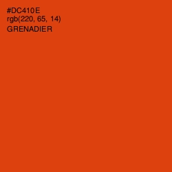 #DC410E - Grenadier Color Image