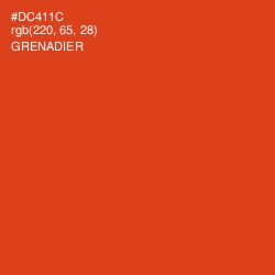 #DC411C - Grenadier Color Image