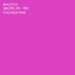 #DC41C3 - Fuchsia Pink Color Image