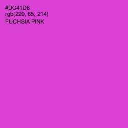 #DC41D6 - Fuchsia Pink Color Image