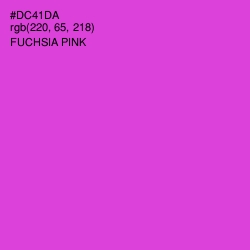 #DC41DA - Fuchsia Pink Color Image