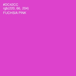 #DC42CC - Fuchsia Pink Color Image