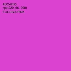 #DC42D0 - Fuchsia Pink Color Image