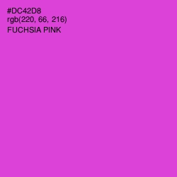 #DC42D8 - Fuchsia Pink Color Image