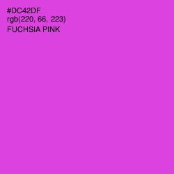 #DC42DF - Fuchsia Pink Color Image