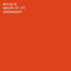 #DC431B - Grenadier Color Image