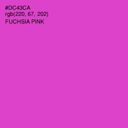 #DC43CA - Fuchsia Pink Color Image