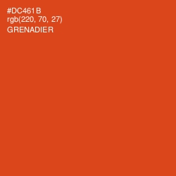 #DC461B - Grenadier Color Image