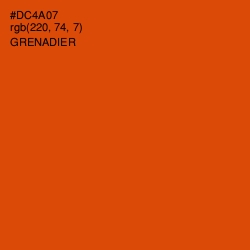 #DC4A07 - Grenadier Color Image