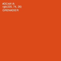 #DC4A1A - Grenadier Color Image