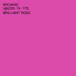 #DC4AAC - Brilliant Rose Color Image