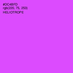 #DC4BFD - Heliotrope Color Image