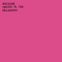 #DC4C8B - Mulberry Color Image