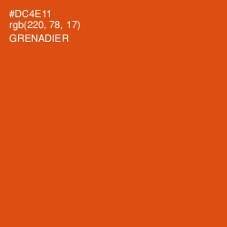 #DC4E11 - Grenadier Color Image