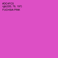 #DC4FC5 - Fuchsia Pink Color Image