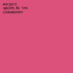 #DC507C - Cranberry Color Image