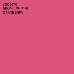 #DC547C - Cranberry Color Image