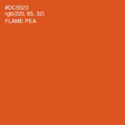 #DC5520 - Flame Pea Color Image