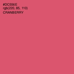 #DC556E - Cranberry Color Image