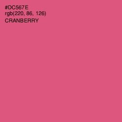 #DC567E - Cranberry Color Image