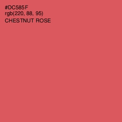 #DC585F - Chestnut Rose Color Image