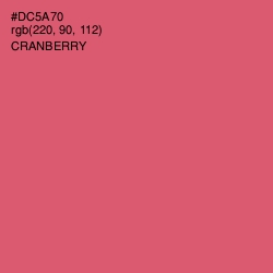 #DC5A70 - Cranberry Color Image