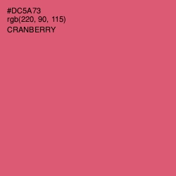 #DC5A73 - Cranberry Color Image