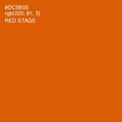 #DC5B05 - Red Stage Color Image