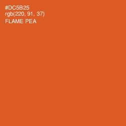 #DC5B25 - Flame Pea Color Image