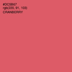 #DC5B67 - Cranberry Color Image