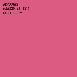 #DC5B83 - Mulberry Color Image