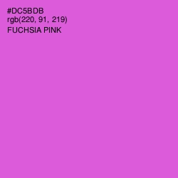 #DC5BDB - Fuchsia Pink Color Image
