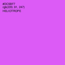 #DC5BF7 - Heliotrope Color Image