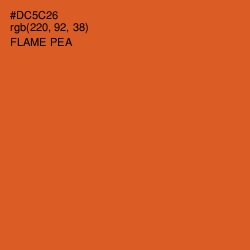 #DC5C26 - Flame Pea Color Image