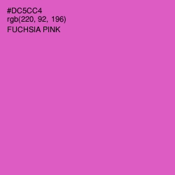 #DC5CC4 - Fuchsia Pink Color Image