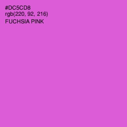 #DC5CD8 - Fuchsia Pink Color Image