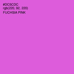 #DC5CDC - Fuchsia Pink Color Image