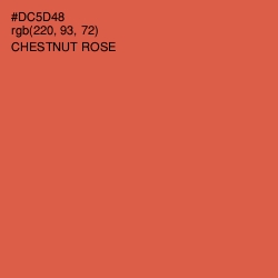 #DC5D48 - Chestnut Rose Color Image