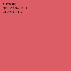 #DC5D65 - Cranberry Color Image