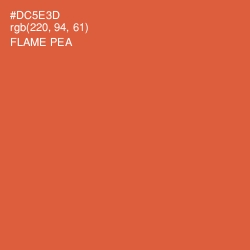 #DC5E3D - Flame Pea Color Image