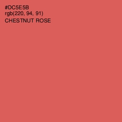 #DC5E5B - Chestnut Rose Color Image