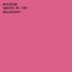 #DC5E8B - Mulberry Color Image