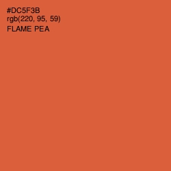 #DC5F3B - Flame Pea Color Image