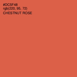 #DC5F48 - Chestnut Rose Color Image