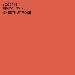 #DC5F4B - Chestnut Rose Color Image