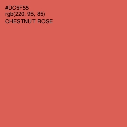 #DC5F55 - Chestnut Rose Color Image