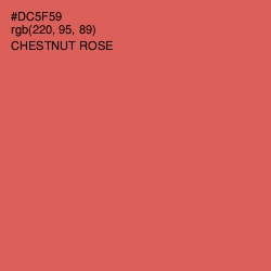 #DC5F59 - Chestnut Rose Color Image