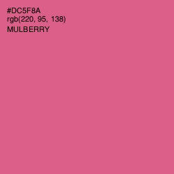 #DC5F8A - Mulberry Color Image
