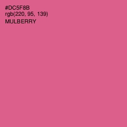 #DC5F8B - Mulberry Color Image