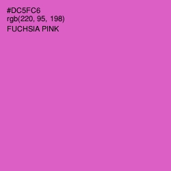 #DC5FC6 - Fuchsia Pink Color Image